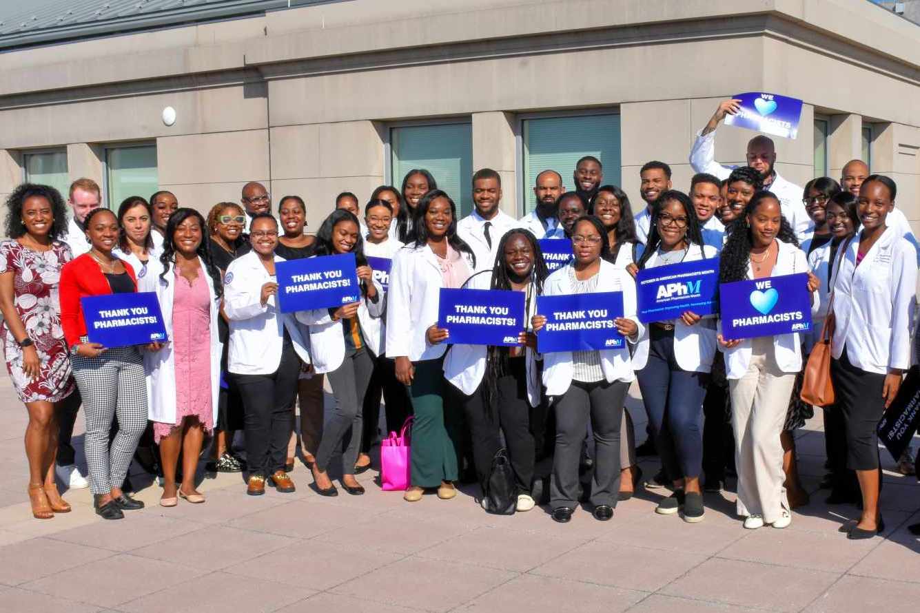 First image of people celebrating American Pharmacists Month