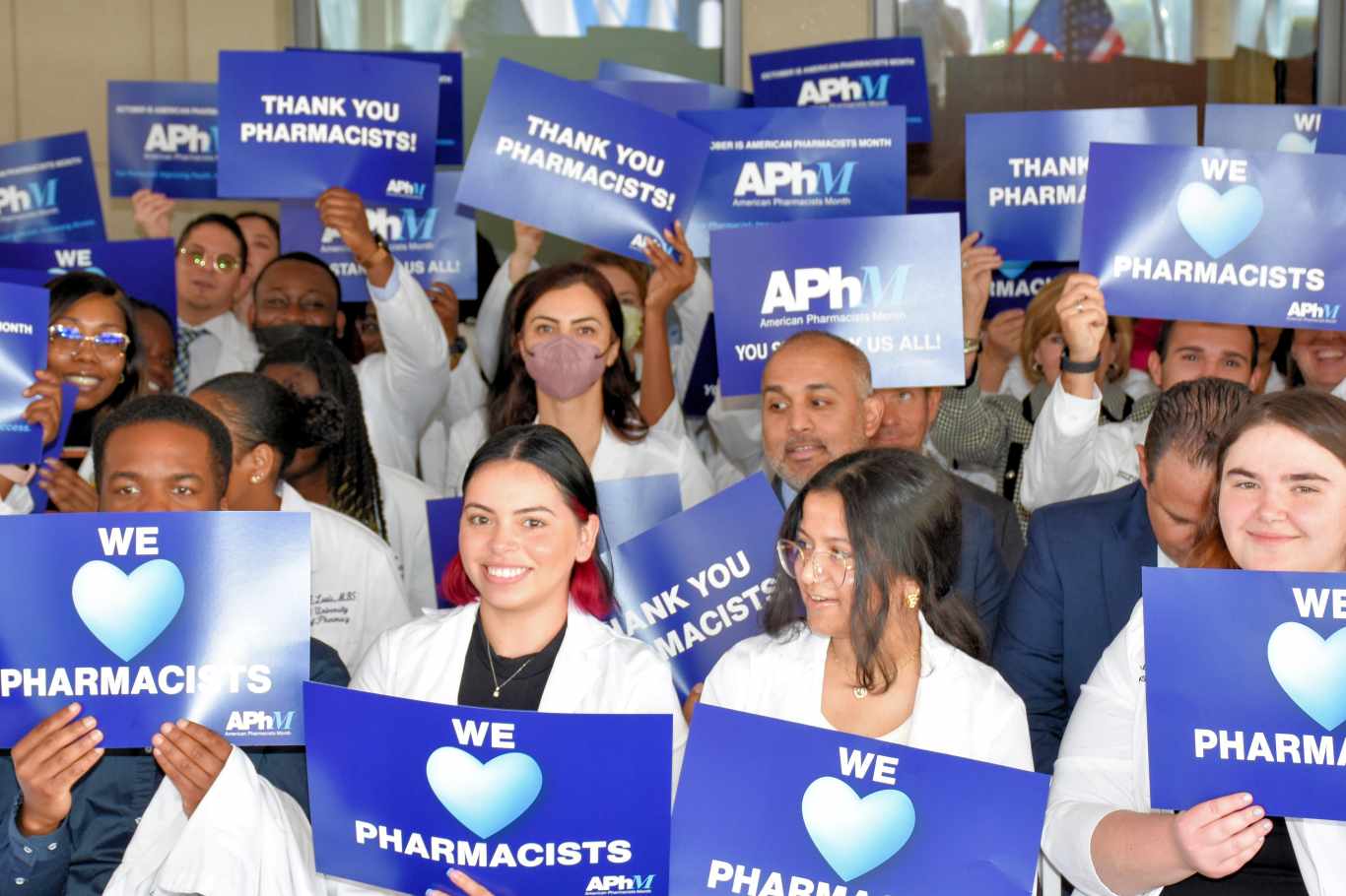 Fourth image of people celebrating American Pharmacists Month