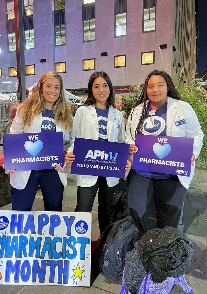 Third image of people celebrating American Pharmacists Month